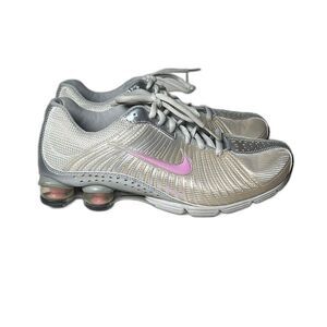 Nike Zoom Shox Women’s Running Shoes Silver Pink Size 8